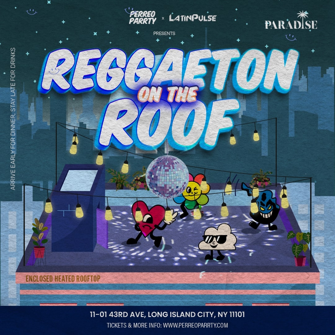 Buy tickets for Reggaeton on the Roof - Latin Dance Party Rooftop with NYC Skyline Views Reggaeton on the Roof - Latin Dance Party Rooftop with NYC Skyline Views