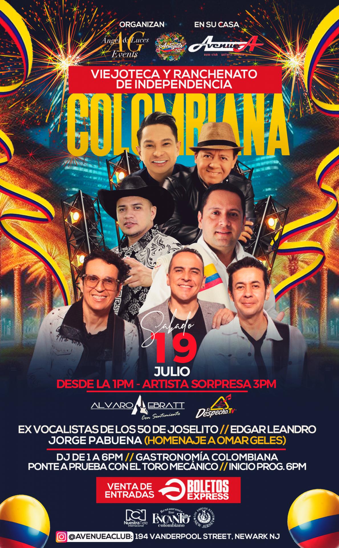 GRAN FIESTA DE INDEPENDENCIA COLOMBIANA AL AIRE LIBRE