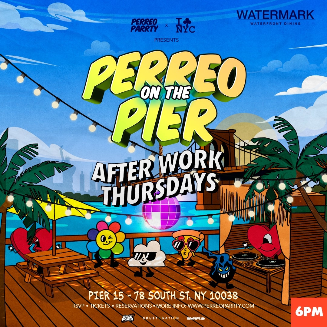 Buy tickets for After Work Thursdays Perreo on the Pier Happy Hour Latin Reggaeton Party After Work Thursdays Perreo on the Pier Happy Hour Latin Reggaeton Party