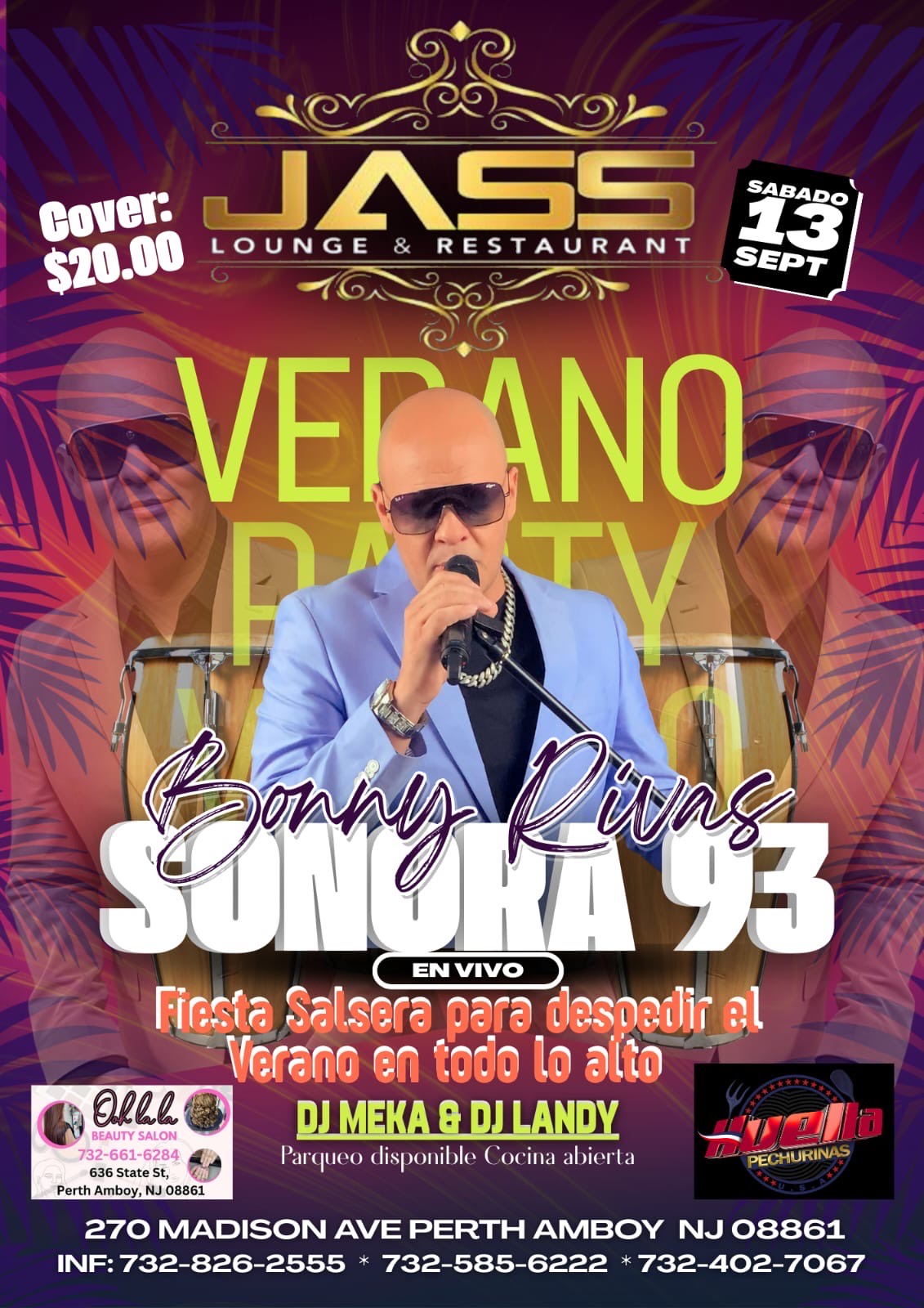 Buy tickets for BONNY RIVAS SONORA 93 BONNY RIVAS SONORA 93