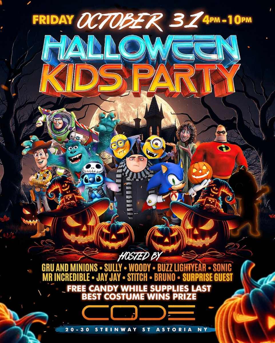Halloween Kids Party at CODE Astoria – Family Fun in Astoria Queens