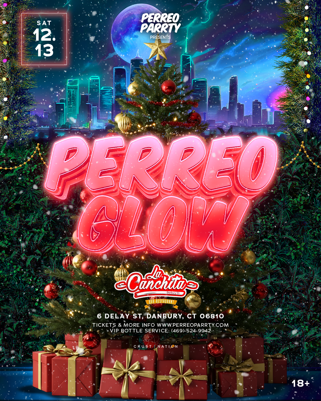 PERREO GLOW: CHRISTMAS EDITION  — Danbury, CT (18+)