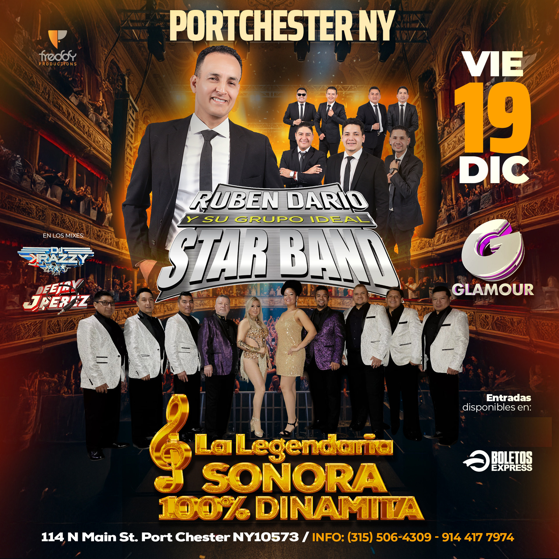 Buy tickets for RUBEN DARIO Y SU GRUPO IDEAL STAR BAND | LA LEGENDARIA SONORA 100% DINAMITA RUBEN DARIO Y SU GRUPO IDEAL STAR BAND | LA LEGENDARIA SONORA 100% DINAMITA