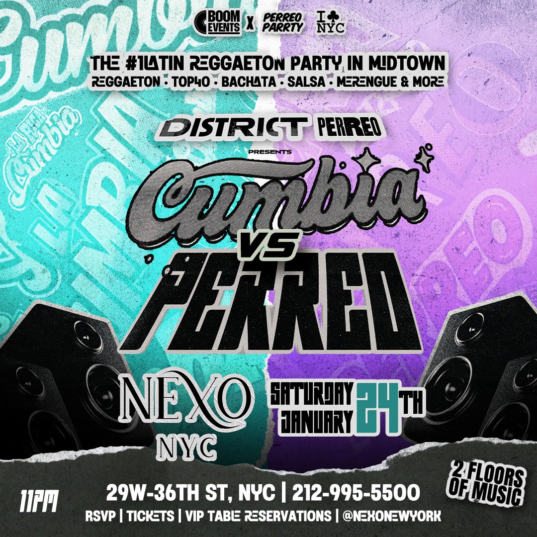 Buy tickets for Cumbia vs Perreo at Club Nexo Cumbia vs Perreo at Club Nexo