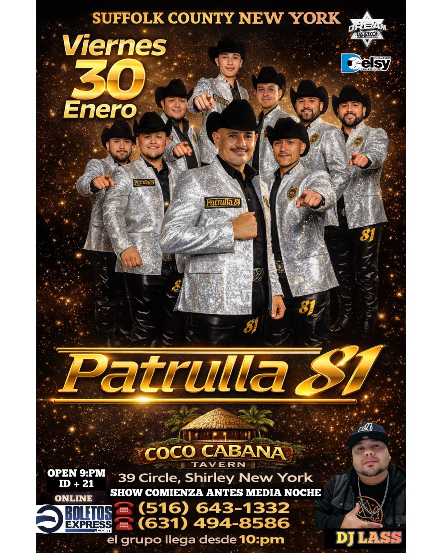 Patrulla 81 Viernes 30 Enero / Baile de Duranguese / Shirley Long island NY