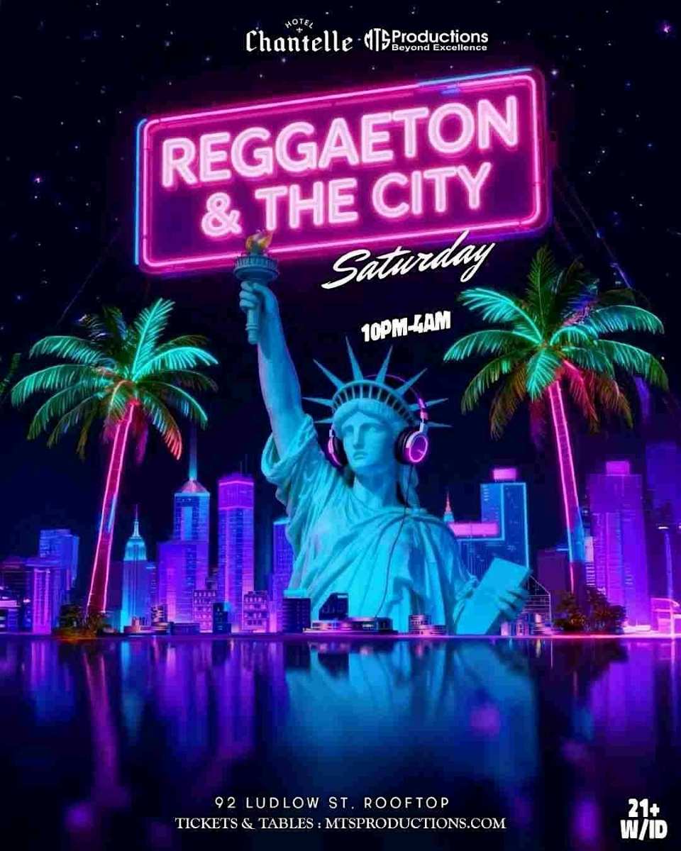 Buy tickets for Reggaeton & the City Rooftop Party Saturday at Hotel Chantelle – Jan 24 Reggaeton & the City Rooftop Party Saturday at Hotel Chantelle – Jan 24