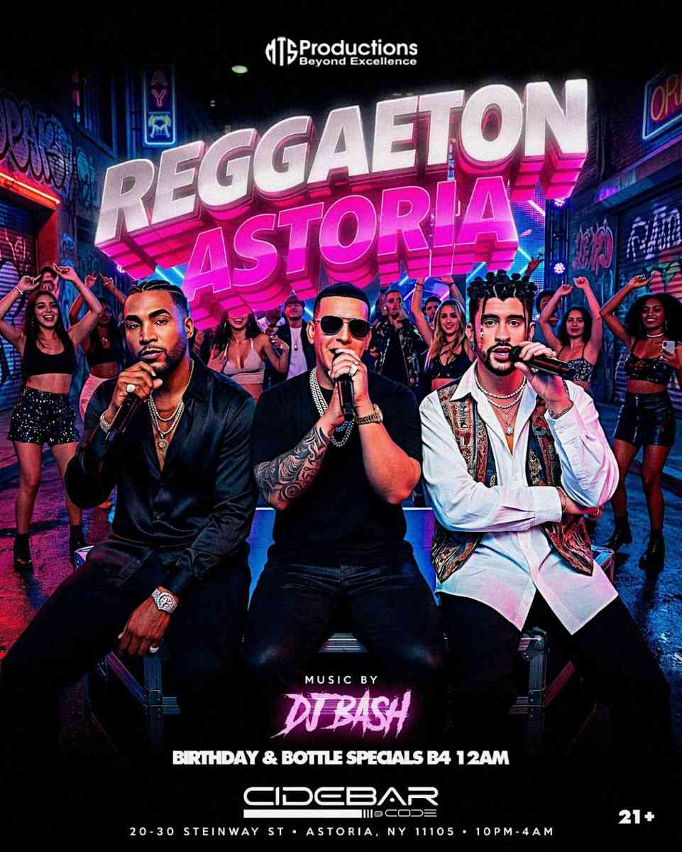 Reggaeton Astoria | Fridays at CideBar – NYC Dance Party