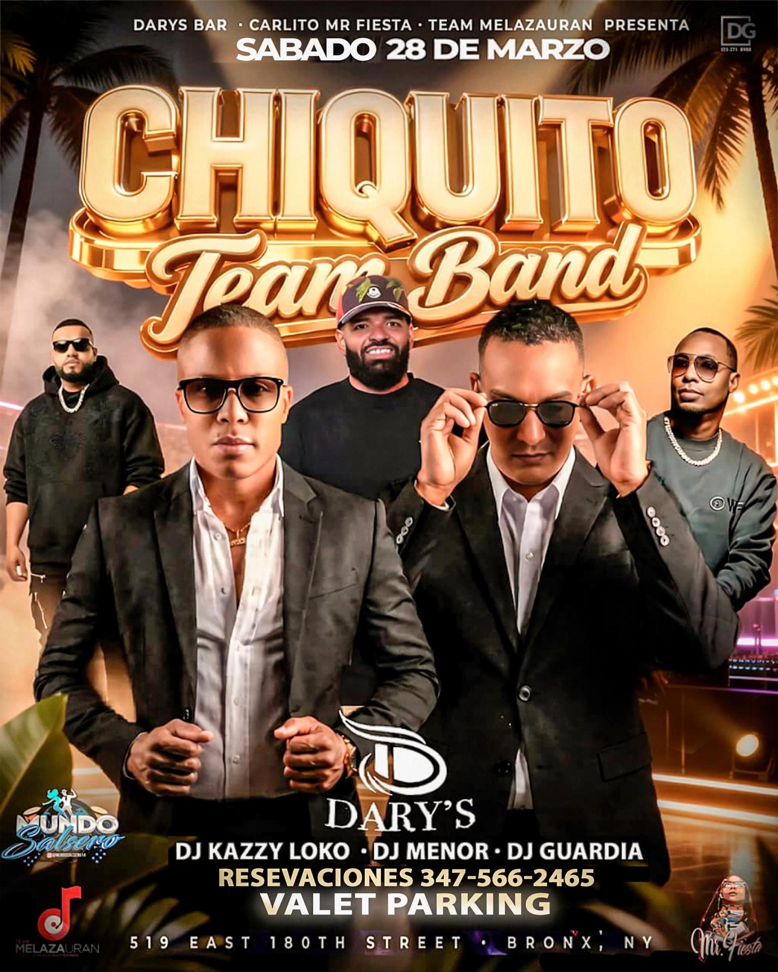 Buy tickets for CHIQUITO TEAM BAND CHIQUITO TEAM BAND
