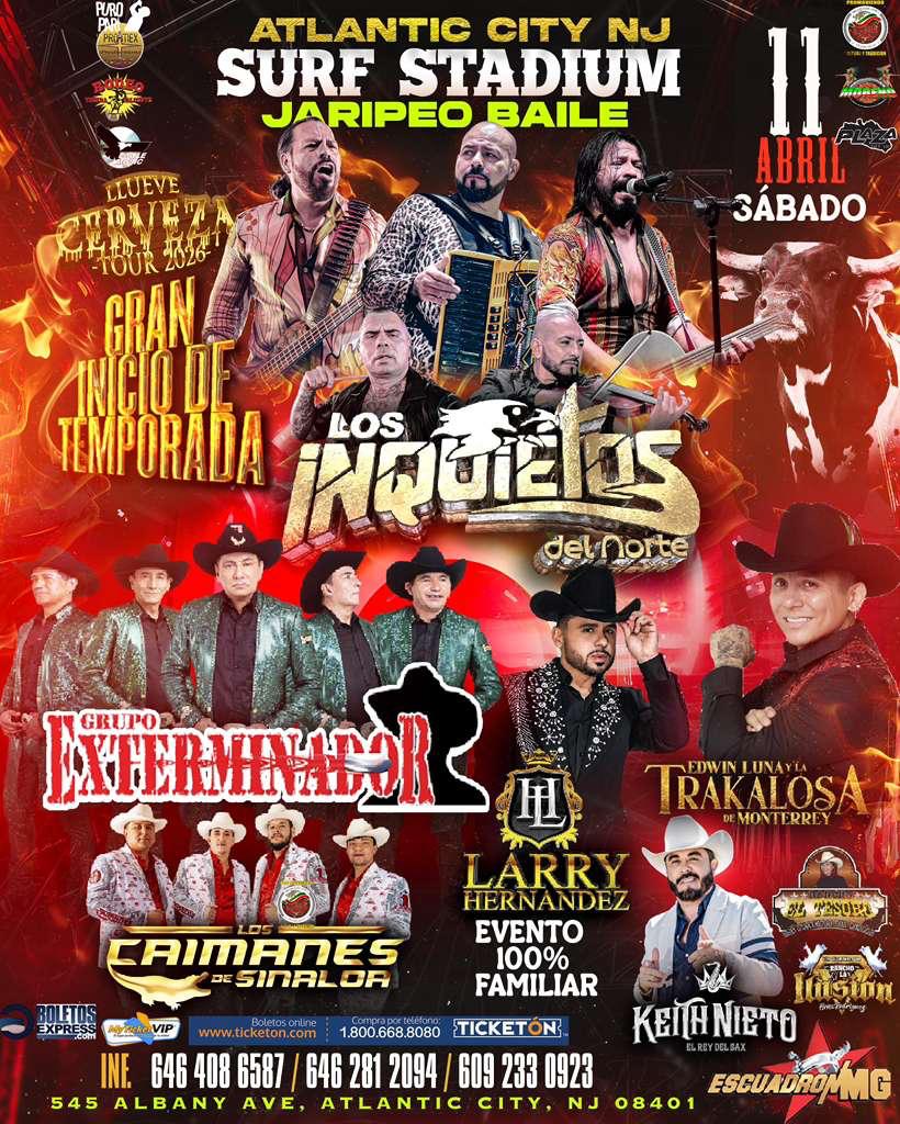 Buy tickets for LOS INQUIETOS DEL NORTE | GRUPO EXTERMINADOR | LARRY HERNANDEZ LOS INQUIETOS DEL NORTE | GRUPO EXTERMINADOR | LARRY HERNANDEZ