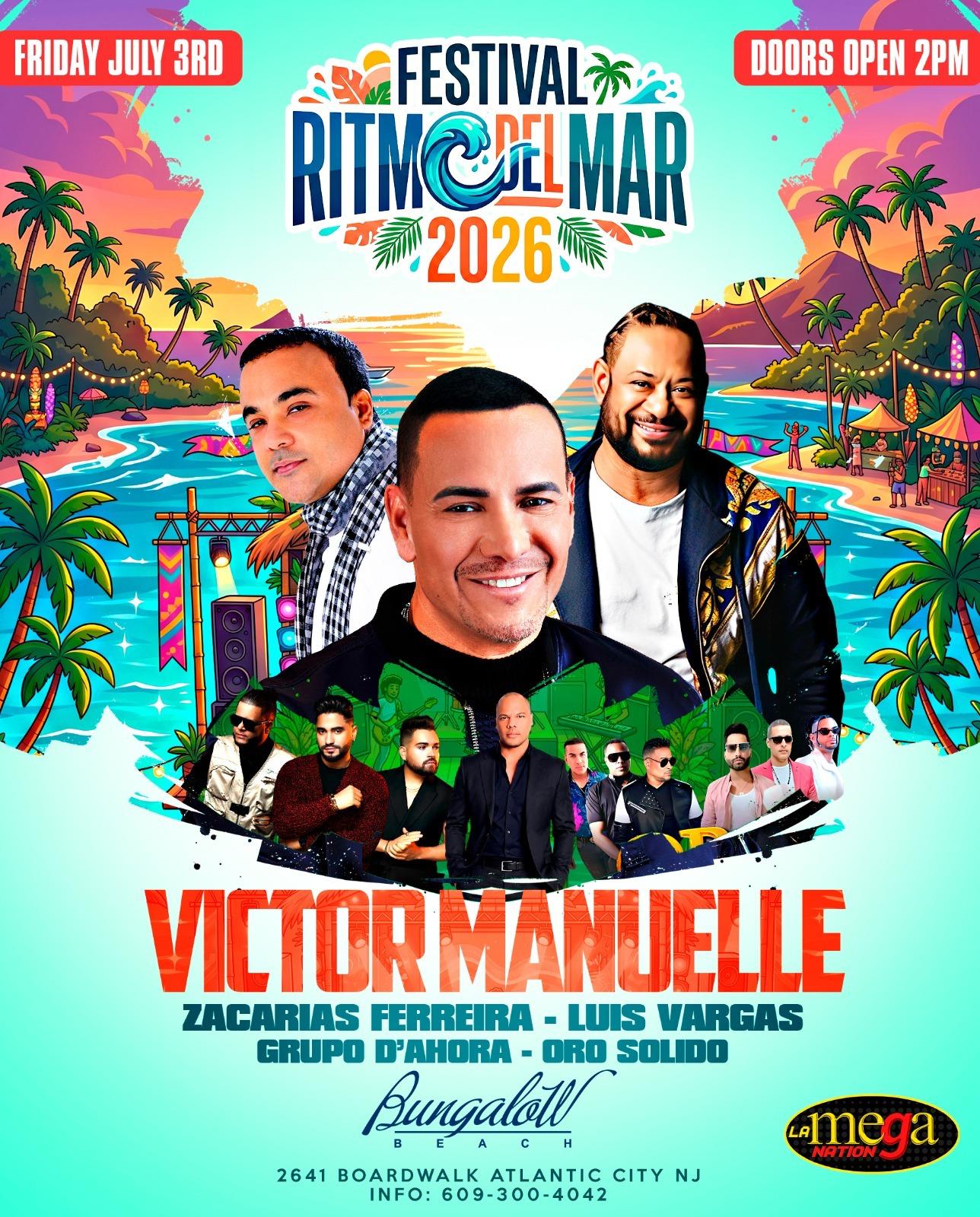 Festival Ritmo Del Mar 2026 en Atlantic City | Victor Manuelle en Vivo
