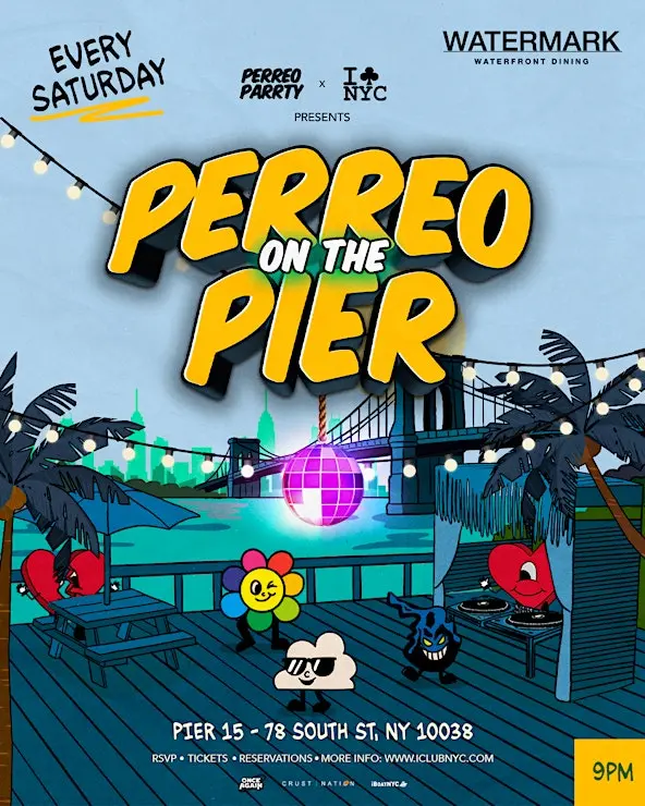 Buy tickets for #1 SUNDAY PERREO ON THE PIER - REGGAETON PARTY @ WATERMARK PIER 15 NYC #1 SUNDAY PERREO ON THE PIER - REGGAETON PARTY @ WATERMARK PIER 15 NYC