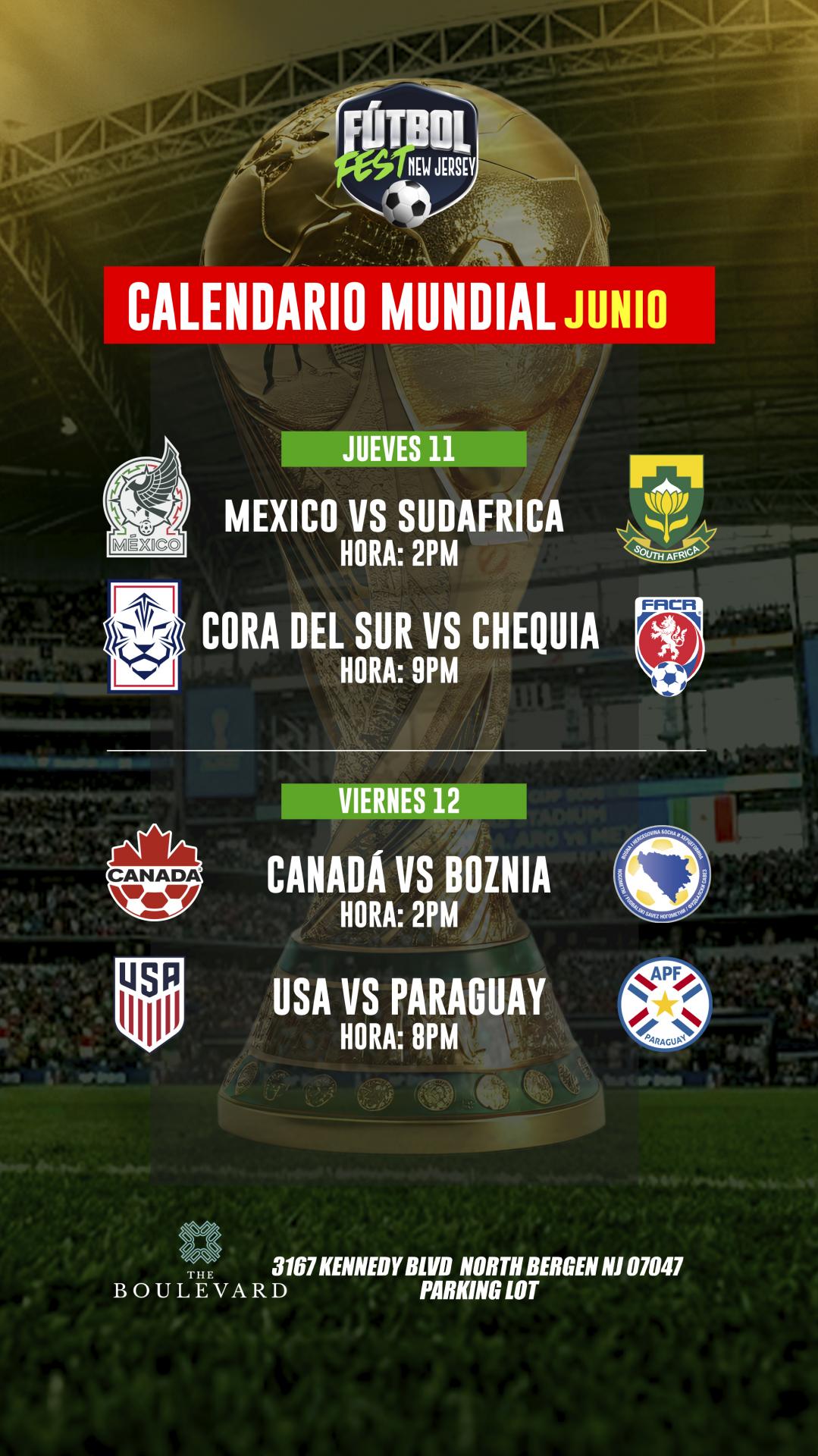 Buy tickets for FUTBOL FEST NEW JERSEY | (V.I.P AREA) PARTIDOS JUNIO 11 FUTBOL FEST NEW JERSEY | (V.I.P AREA) PARTIDOS JUNIO 11