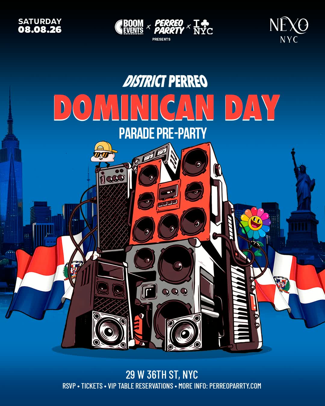 Dominican Day Parade Saturday Reggaeton Dembow Dance Party - NEXO CLUB NYC
