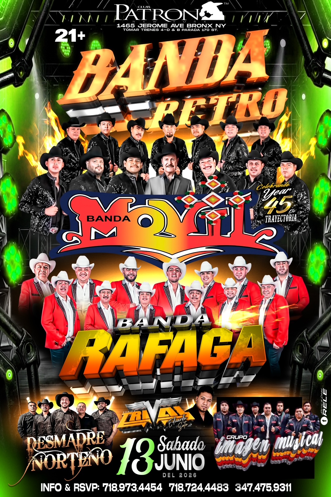 BANDA RETRO | BANDA MOVIL | BANDA RAFAGA