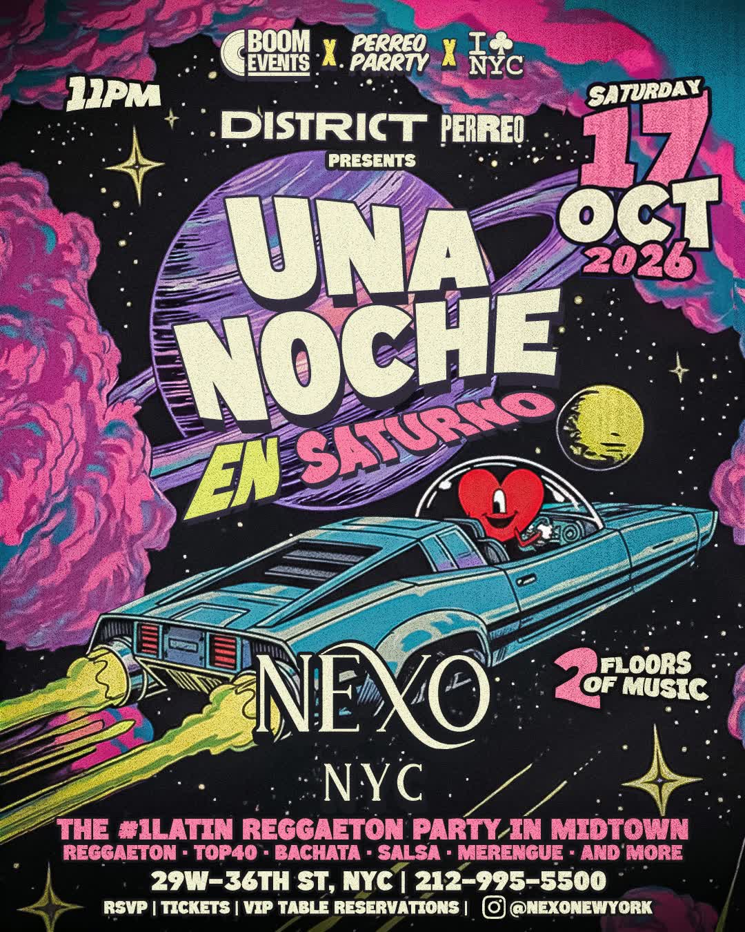 Buy tickets for Un Noche en Saturno Reggaeton Party at Nexo Nightclub Un Noche en Saturno Reggaeton Party at Nexo Nightclub