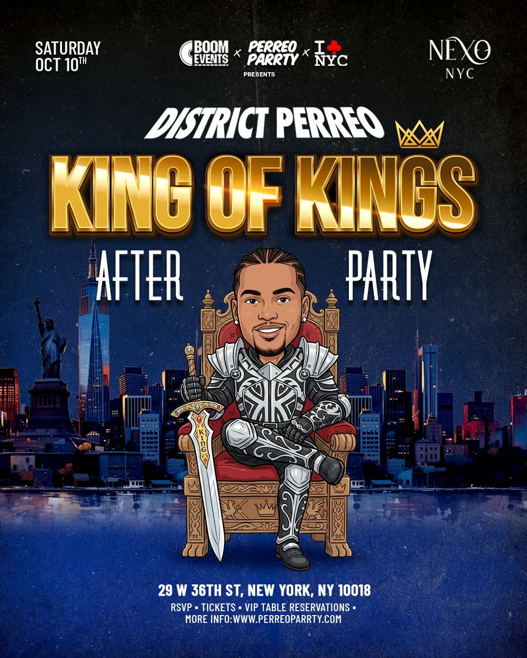 Buy tickets for King of Kings Reggaeton Party at Nexo Nightclub King of Kings Reggaeton Party at Nexo Nightclub