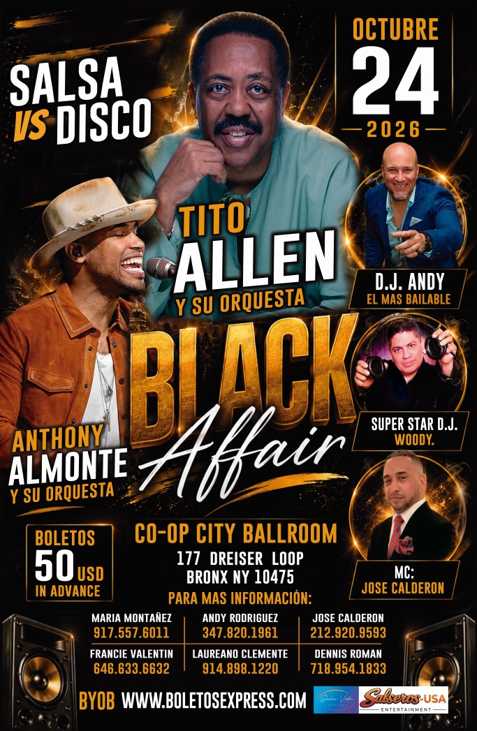 Buy tickets for TITO ALLEN Y ORQUESTA | ANTHONY ALMONTE Y ORQUESTA TITO ALLEN Y ORQUESTA | ANTHONY ALMONTE Y ORQUESTA